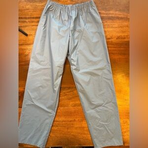 LL Bean Women’s  Waterproof Large Pants  Blue Full Strapped Legs Vintage